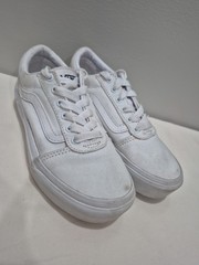 Kids Youth VANS Ward Platform US Missy Sz 1.0 Skater Sneakers White 4200194154
