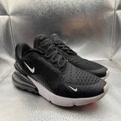 Size 5Y Nike Air Max 270 (GS) Black White Mens Running Sneakers 943345-001