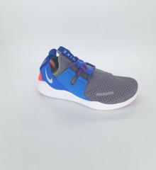 4022 Nike Kids Free RN CMTR 2018 (GS) Gunsmoke/White-Signal Blue Size 6Y US