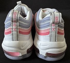 Nike Air Max 97 Coral Chalk White Red Pink Shoes Sz 5.5y Youth GS New 921522-116
