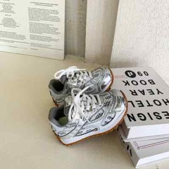 Kid Running Orbit Metallic Rubber Mesh Sneaker Children Casual Fashion Shoes