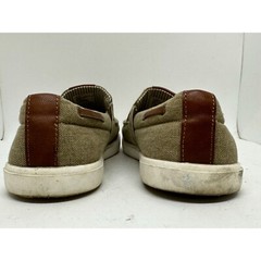 Magellan Youth Sz 6 Canvas Slip On Shoes Khaki Green Outdoors Sneakers