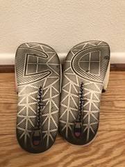 Champion IPO Slides Sandals White/Pink/Yellow Youth 7
