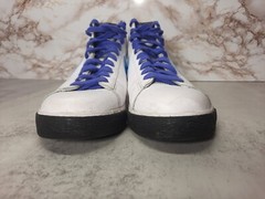 2009 Nike Blazer Mid White Blue Purple Sneakers Youth Size 6Y / Womens Size 7.5