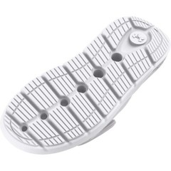 Under Armour Mercenary Slides UA White Grey Unisex Youth Size 5 3026154-100 New