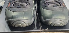Nike Air Foamposite Pro Mid Sequoia Black Suede (644792-300) Shoes Size 6Y (GS)