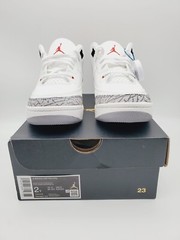 Air Jordan 3 Retro( PS) SIZE-2Y „White Cement Reimagined“ (DM0966-100)