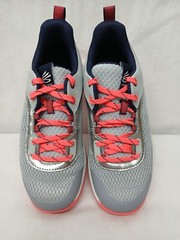 Under Armour Kids GS 3Z6 Steph Curry Basketball Shoes 3025091-101 Gray Sz 7