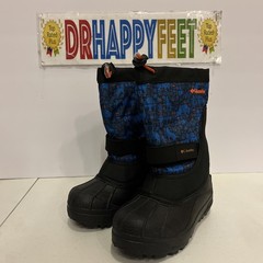 Columbia Youth Powderbug Plus II Print Kids Snow Boots Size 2Y Black BY1327 021