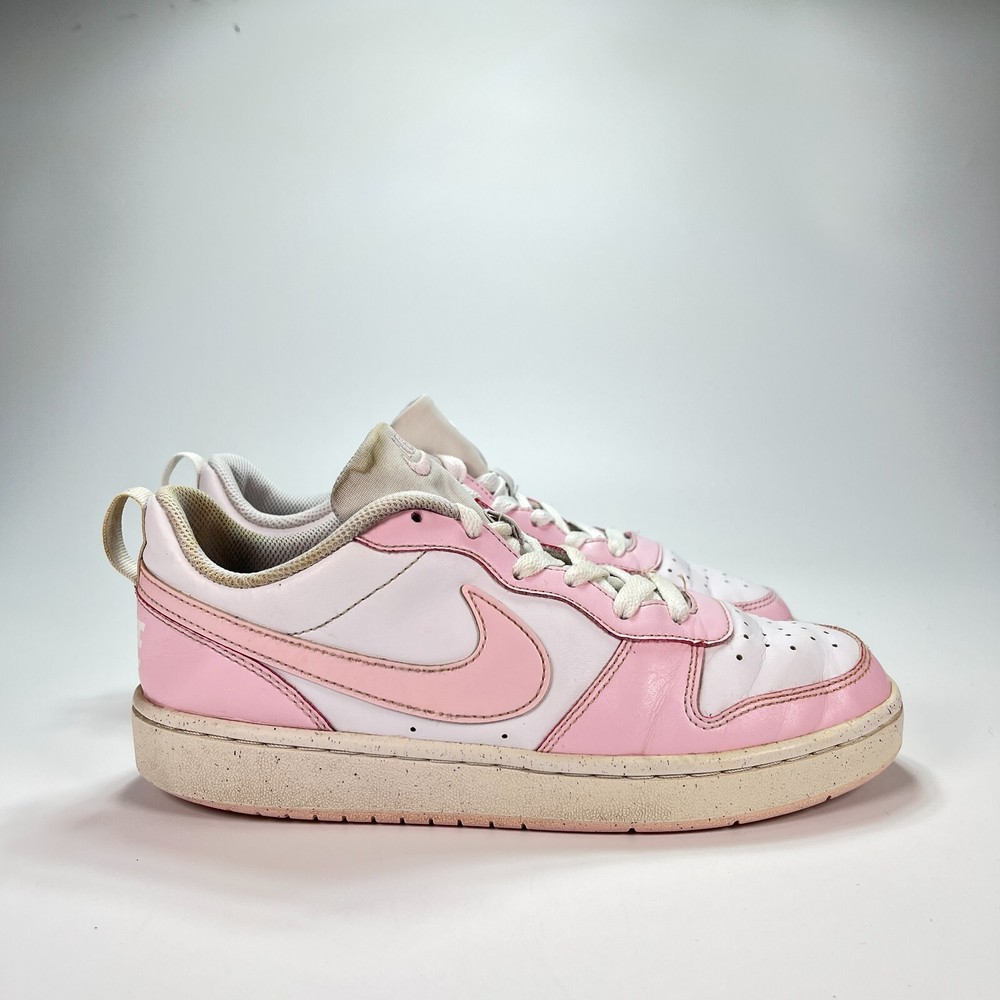 Nike Courth Borough Low 2 SE White Pink Lifestyle Shoes DV5456-105 Youth Size 7Y