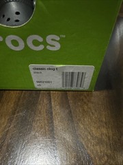 Crocs Toddler Classic Clogs Black Size C5 Lightweight Comfort Shoes NWT