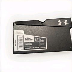 Under Armour Grade School Assert 10: Running Shoe Black-White 4.5y Pre owned