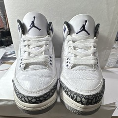 Jordan 🏀💜🤍🖤Air Jordan 3 Retro GS Kids 6Y White/Purple DM0967-105