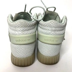 Adidas Tubular Invader Beige Leather High Top Ankle Shoes Sneakers US 4 Comfort