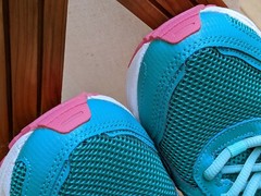 Youth Saucony Cohesion 10 LT Teal/Pink/Silver Lightweight Running Shoes Size 7