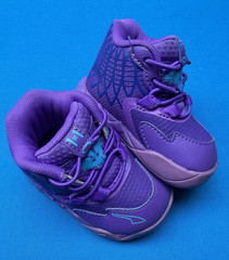 PUMA MB.01 LaMelo Ball High Top Basketball Sneakers Purple Blue Kids 4C 19
