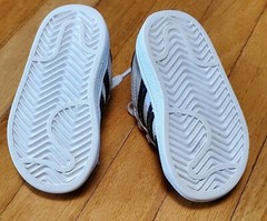 Adidas Superstar “Snake White Multi-color” (TD). Size: 5K. EUC.