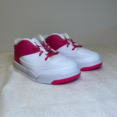 TD Nike Jordan Flight Origin 3 Toddler White Vivid Pink 820252-161 NEW Size 9c