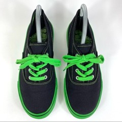 MARVEL AVENGERS ASSEMBLE HULK LACE UP GREEN BLACK WALKING SNEAKERS YOUTHS SIZE 5