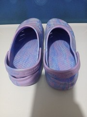 rugged shark clog Size 6 Purple /Pink/Teal Brand New