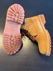 Timberland® Premium 6-Inch Boot – Big Kid – Wheat Size US4 -EU 36 New Unisex