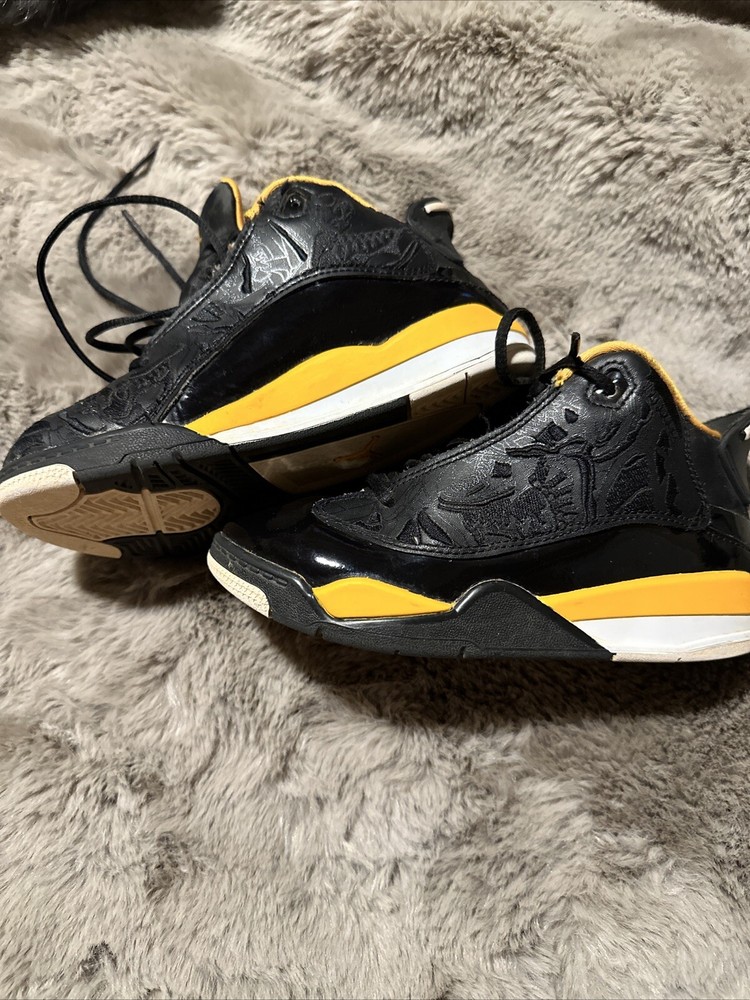 Nike Air Jordan Dub Zero Black University Gold DV1359-017 Size 12C Toddler