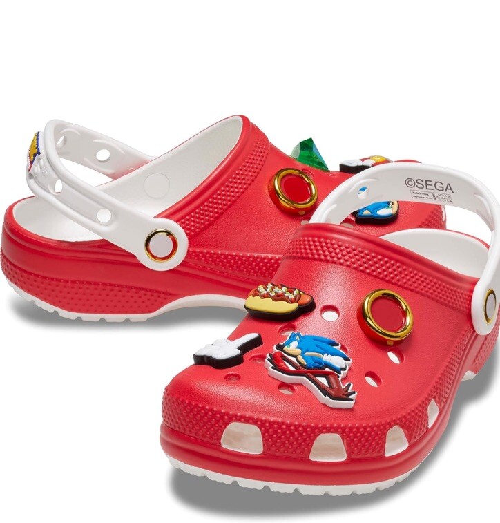 CROCS SEGA SONIC THE HEDGEHOG RED SIZE Kids Toddler 4