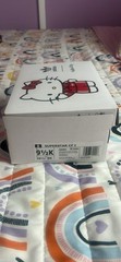 adidas Superstar CF I Hello Kitty Black White Red Kids Sneaker Hook & Loop 9.5K