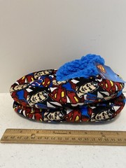 Fuzzy Babba Slipper Socks DC Superman Non Slip Warm Child’s M/L New, Tags