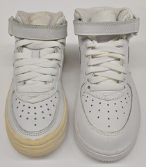 NIKE Force 1 Mid PS Sneakers Pre School Size 11C – Leather Kids Footwear