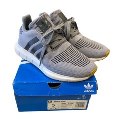 0964) Adidas Swift Run J Grey/Black/White FX9885 Men’s Size 5 Running Sneakers