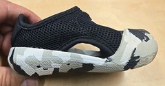 adidas Black White Camouflage Mesh Slip-On Athletic Shoes Unisex Baby Sz 3k