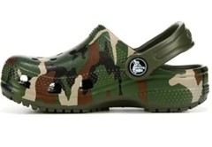 Crocs Classic Printed Clog Army Green Camo Unisex Toddler Kids C6 205813-3TC NWT