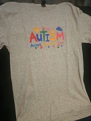 Autism Accept, Understand, Love Gray T-Shirt Size Small (1002)