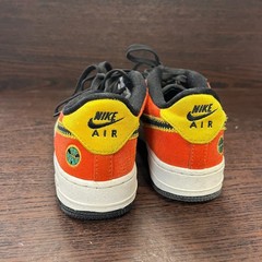 Nike Air Force 1 Low Rayguns Youth Shoes Size 3.5Y White Orange Black DD9530-100