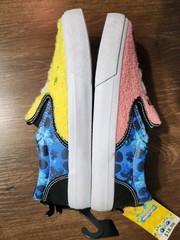NEW SpongeBob SquarePants & Patrick YOUTH Chenille Fleece Slip-On Sneakers SZ 3