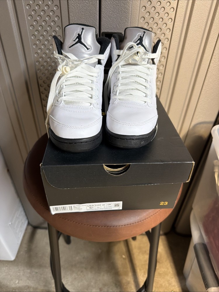 Jordan 5 Retro Mid White Cement 5.5Y