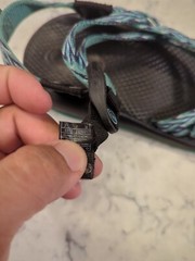 Chaco’s Kids 2 ZX1 Ecotread Sports Sandals Black and Mint Green/Teal Sz 3