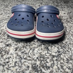 Crocs Crocband Clogs Kids Navy Blue Slip-On Youth Size 10 Bayaband Rubber Shoes