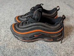 Nike Air Max 97 GS Safari Black Safety Orange Size 5Y/ Womens 6.5 DX3088-001