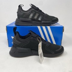 Adidas NMD_V3 J Boost Comfy Black Athletic Shoes / GX5683 / Youth 5 , Women’s 6