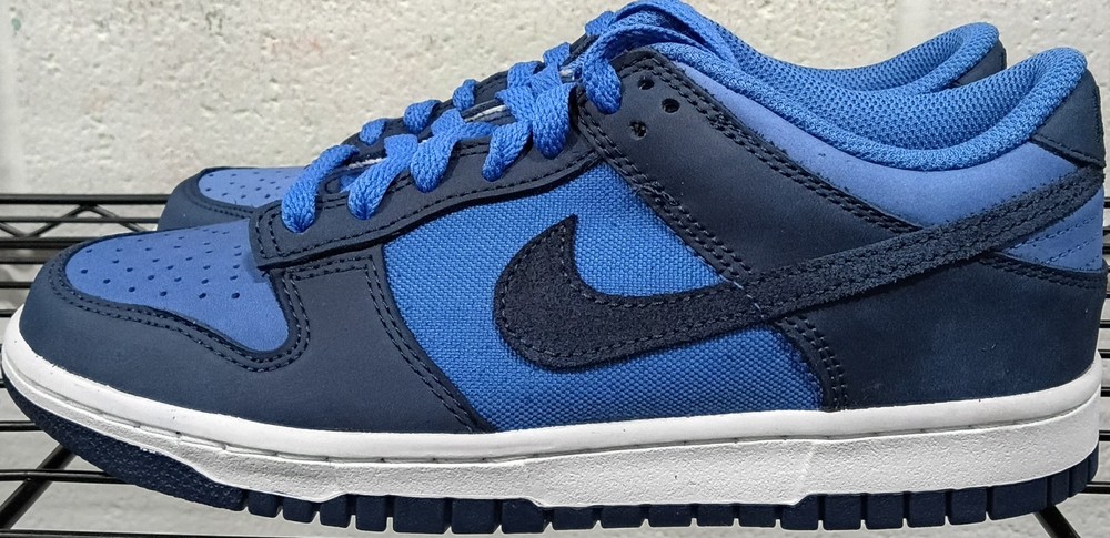 Big Kid’s Nike Dunk Low SE Comet Blue-Midnight Navy-White (GS) (HQ9293 400) –