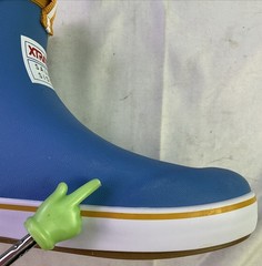 Xtratuf Kid’s Ankle Deck Boots-Light Blue/Whale Pattern-Size: 6
