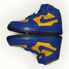 Nike Air Force 1 High HMK Custom Blue Yellow Youth 5.5 GS Boys Sneakers Workwear
