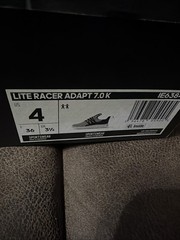 Adidas Lite Racer Adapt 7.0 Sneaker, Unisex Little Kid shoe, Youth shoe Size 4