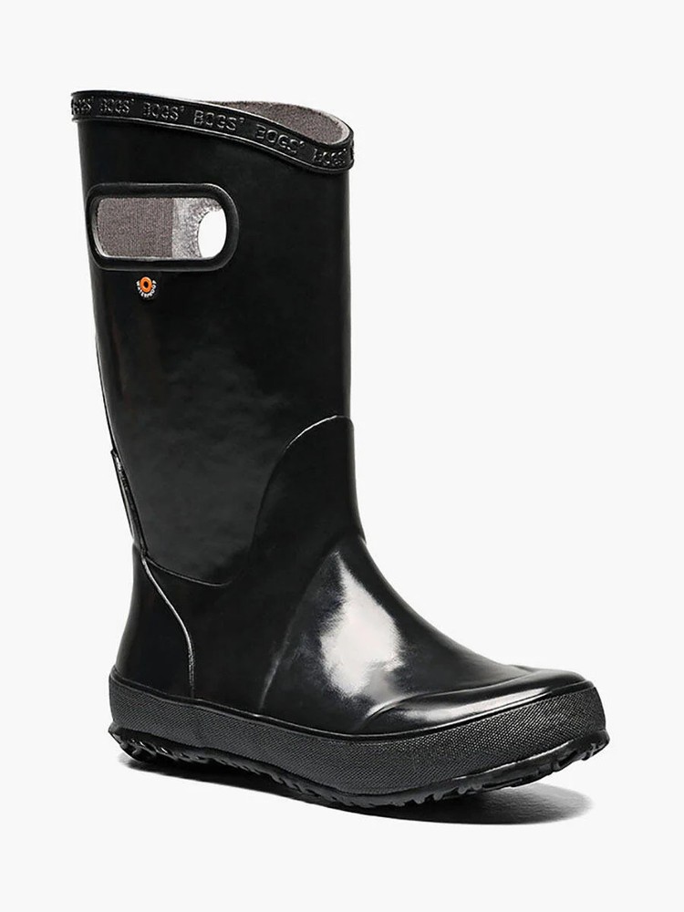 BOGS Unisex Kids‘ Rainboot Solid Lightweight Waterproof Boots Black – 71325-001