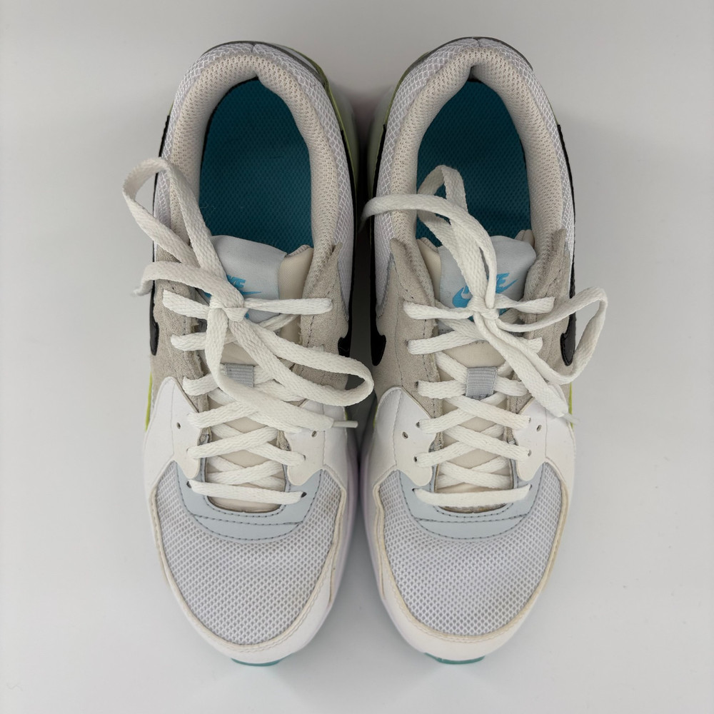 Nike Air Max Excee Youth Size 6y White Gray Neon Green Lace Up Athletic Shoes