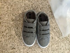 Toddler Multi-Strap Sneaker Grey size 8 toddler FabKids