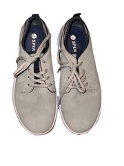 Sperry Topsider Coastal Break Skiff Gray Dress Casual Lace Up Shoes Youth Sz 3