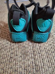 Adidas Kids Ownthegame 3.0 K Shoe Black/ White/ Teal Size 1